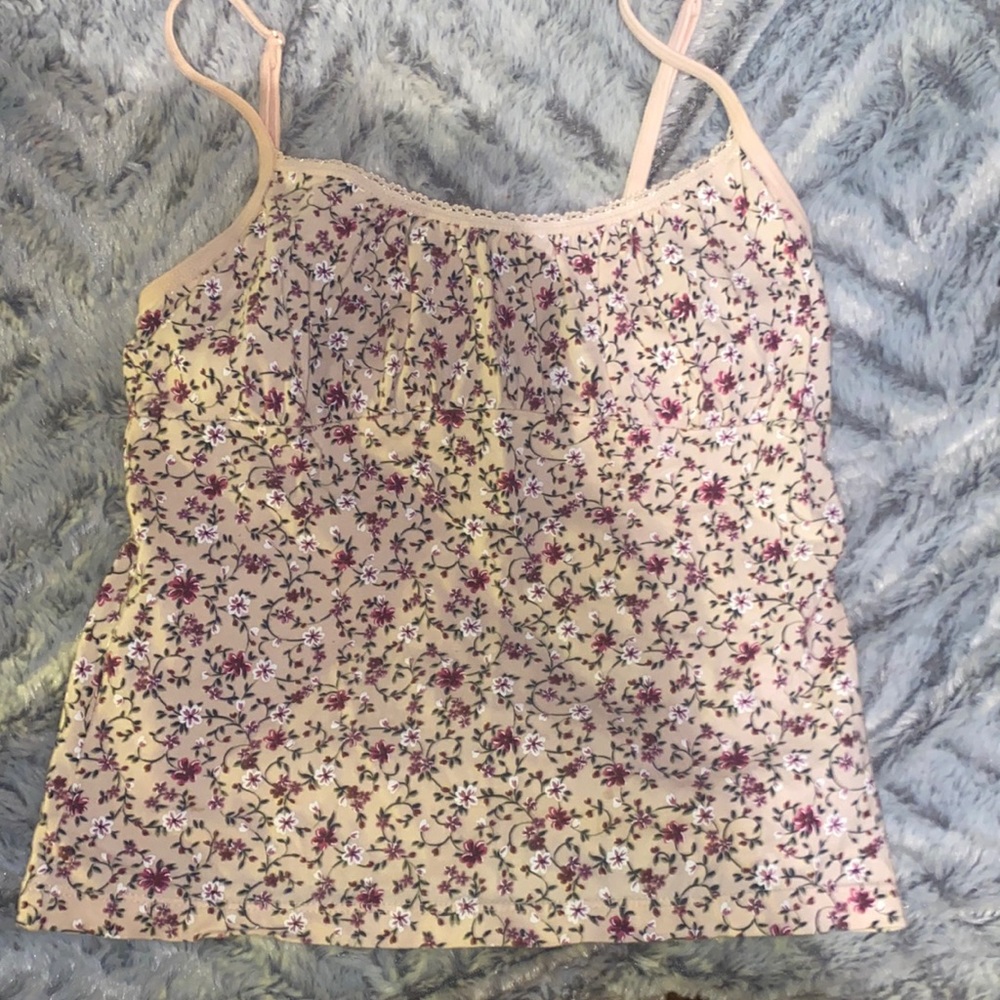 American eagle camisole floral pink size medium
